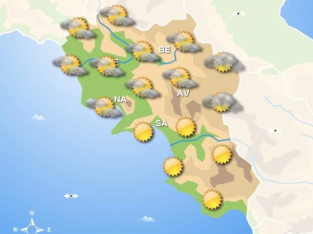 Meteo domani, in Campania giornata di tempo stabile con cieli sereni