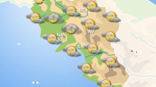 Meteo domani, in Campania cieli sereni o poco nuvolosi su tutta la regione