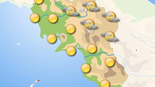 Meteo domani, in Campania cieli soleggiati