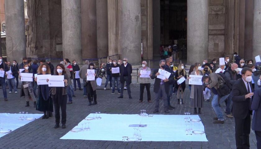 Anche i ristoratori salernitani in protesta a Roma