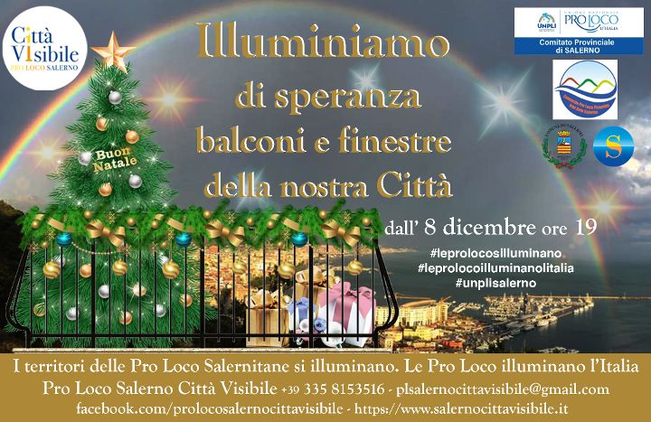 Salerno, la Pro Loco: “Domani sera IlluminiAMO la città”