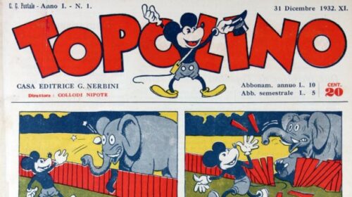 Accadde oggi: il 31 dicembre 1932 esce in Italia il primo numero di “Topolino”