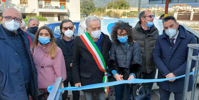 ROCCAPIEMONTE, INAUGURATA LA CASA DELL’ACQUA. IL SINDACO: “PULITA, PIACEVOLE E PUBBLICA”