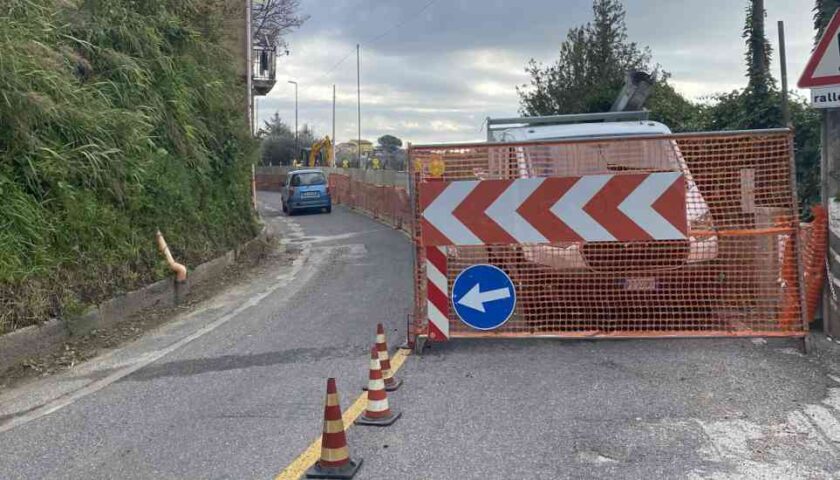 Salerno partiti i lavori in via Giovi Bottiglieri