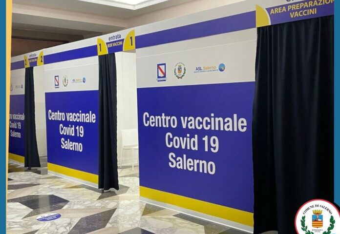 Centro vaccinali Salerno, pronta da oggi l’area dell’Augusteo