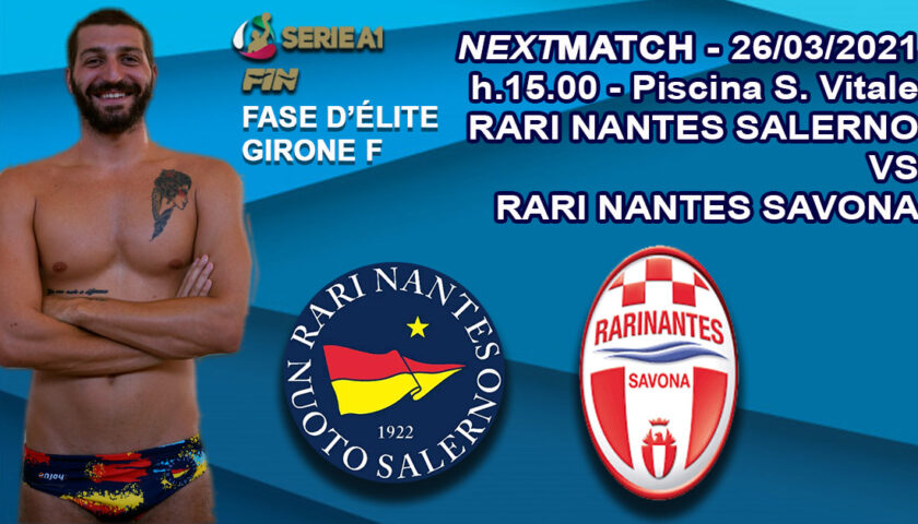 Terza giornata della fase d’élite della serie A1 di Pallanuoto: la Rari Nantes Salerno ospita il Savona