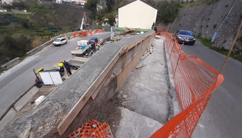 Strada Provinciale 2, a Tramonti i lavori di messa in sicurezza