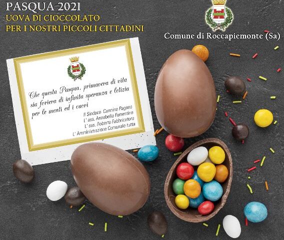 DONO DI PASQUA PER I BAMBINI DI ROCCAPIEMONTE:  IN ARRIVO LE UOVA DI CIOCCOLATO