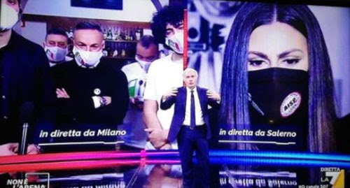 Salerno, la protesta dei commercianti arriva da Giletti a “Non è l’arena”: dopo Pasqua si riapre