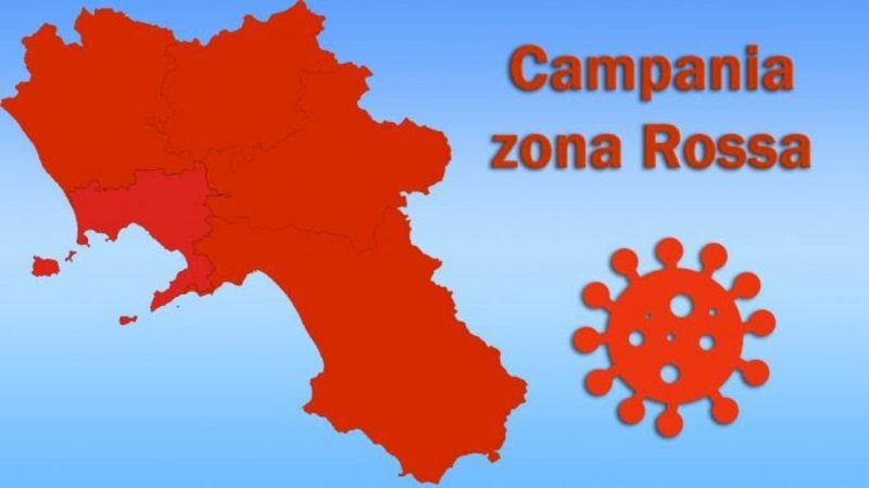 La Regione Campania resta in zona rossa