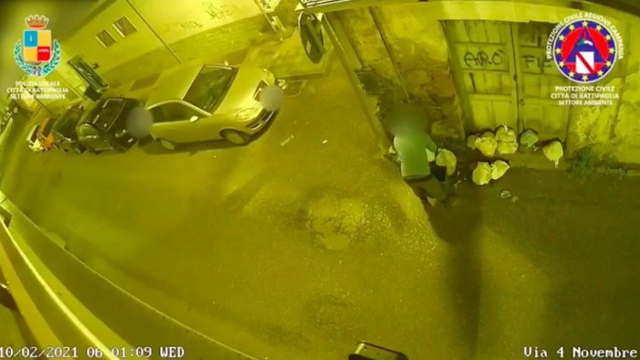 Furbetti dei rifiuti filmati e mutati a Battipaglia