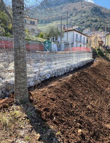 SP 89. A Galdo di Sicignano degli Alburni i lavori di ripristino 