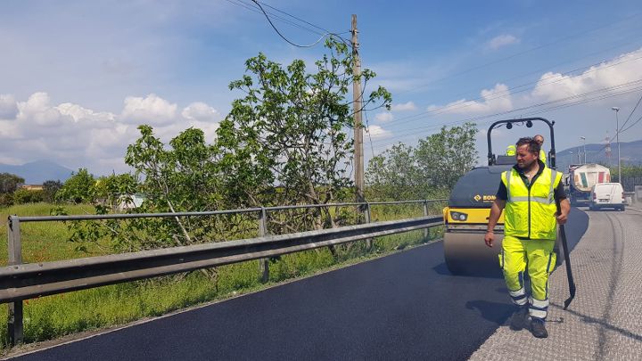 Procedono i lavori per le strade di Nocera Inferiore