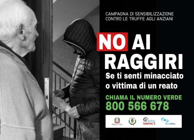 Parte a Salerno la campagna contro le truffe agli anziani