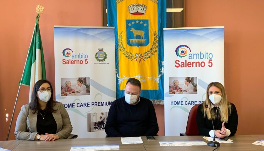 PELLEZZANO ADERISCE A “HOME CARE PREMIUM” PROGETTO DI ASSISTENZA RIVOLTO A SOGGETTI FRAGILI E NON AUTOSUFFICIENTI PROMOSSO DALL’AMBITO S5