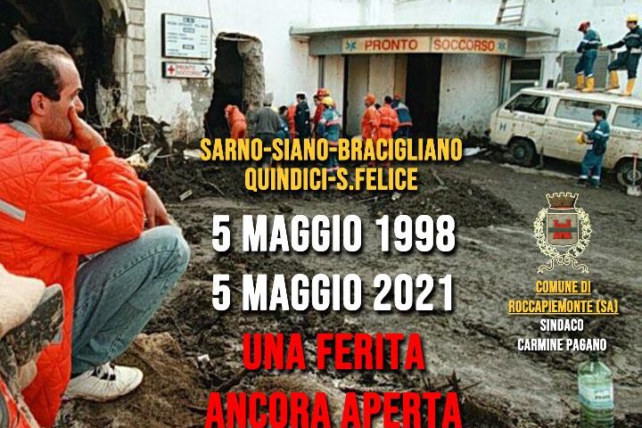 Frana 5 Maggio, sindaco di Roccapiemonte: “Non dimenticheremo mai quelle drammatiche ore, le tante vittime, tra cui il nostro amato concittadino-eroe  Aldo Amatruda”