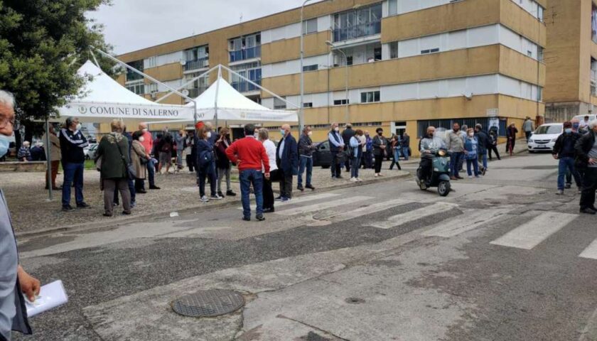 Salerno, grande affluenza questa mattina per il vaccino day a Matierno