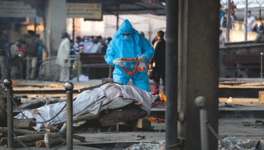 Covid, in India è record di morti: 3780 in un giorno