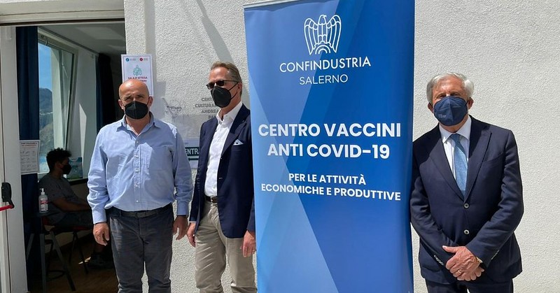 Confindustria, 500 operatori turistici della Costiera Amalfitana aderiscono alla campagna vaccinale