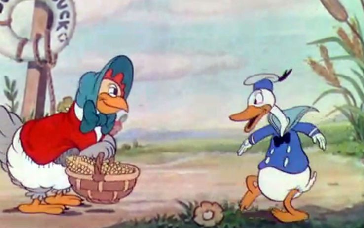 Il 9 giugno del 1934 debutta con la “Gallinella Saggia” il personaggio Disney di Paperino