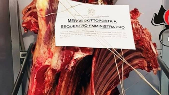 Pagani, carne dalla dubbia provenienza e smaltimento illecito di rifiuti: sequestro per oltre mezza tonnellata di merce