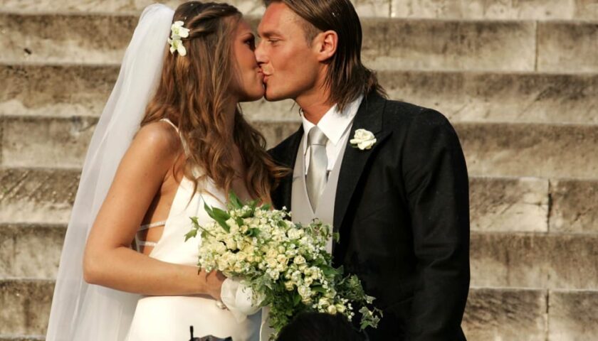 Il 19 giugno 2005 il sì a Roma tra Francesco Totti e Ilary Blasi