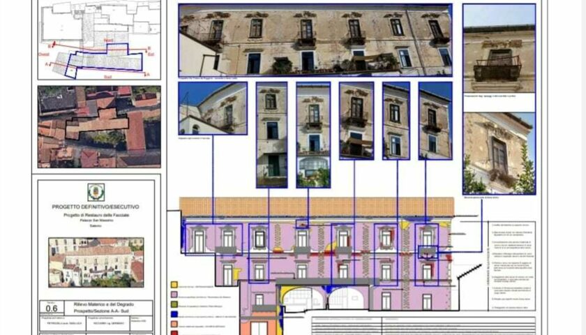 Partiti i lavori a Salerno per palazzo San Massimo