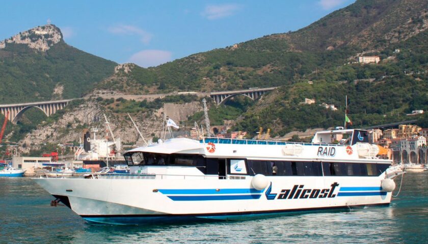 Alicost prolunga fino al 19 novembre il servizio Salerno-Capri per boom di richieste