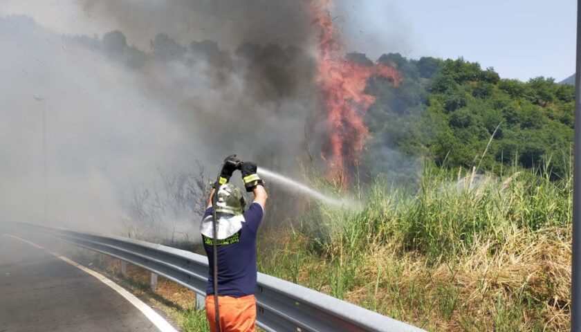 ROGO A PELLEZZANO: IL PRONTO INTERVENTO DI VOLONTARI, VIGILI DEL FUOCO E SMA CAMPANIA EVITANO IL PEGGIO