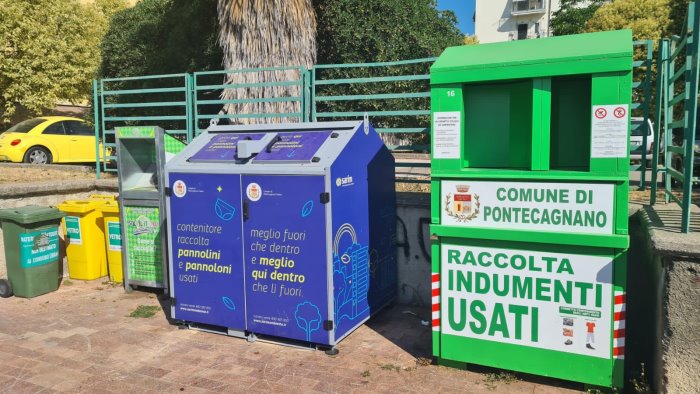 A Pontecagnano nuovi contenitori per rifiuti