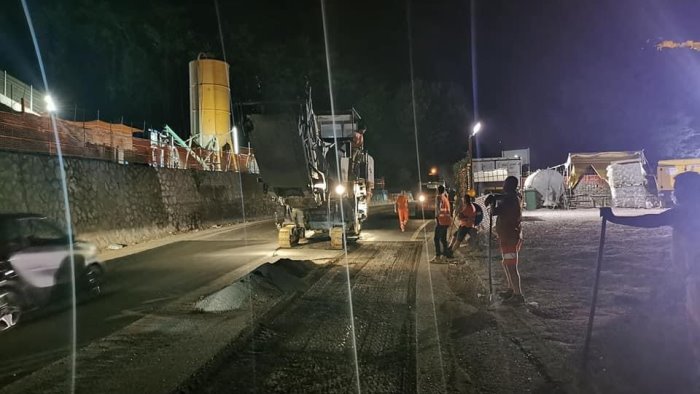 Viadotto Gatto a Salerno, lavori notturni