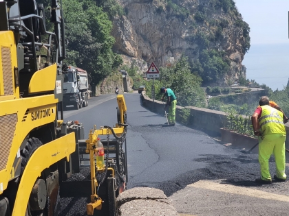 Lavori sulla SP 373 tra Ravello e la frazione Castiglione