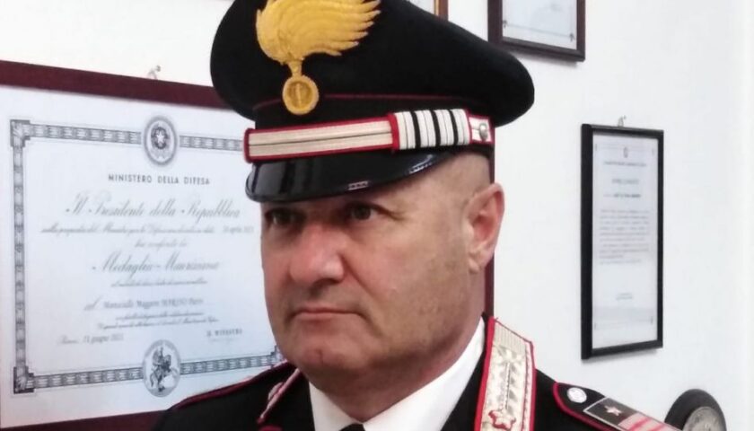 Il Presidente Mattarelle premia il maresciallo Maggiore della Stazione Carabinieri di Sapri Pietro Marino
