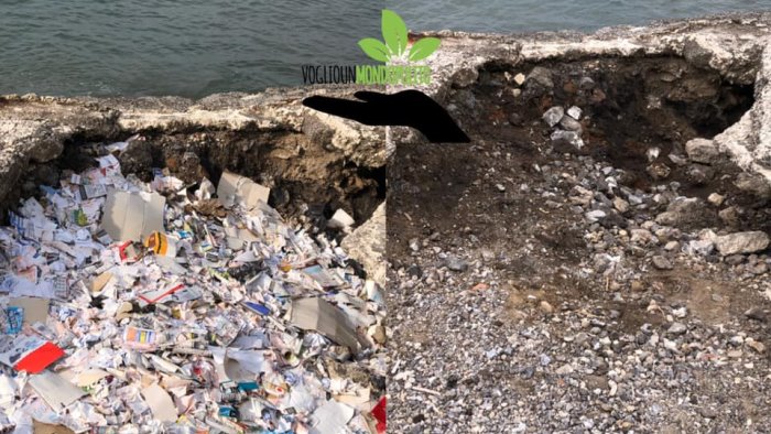 Voglio un mondo pulito raccoglie in spiaggia a Salerno 20 kg di gratta e vinci