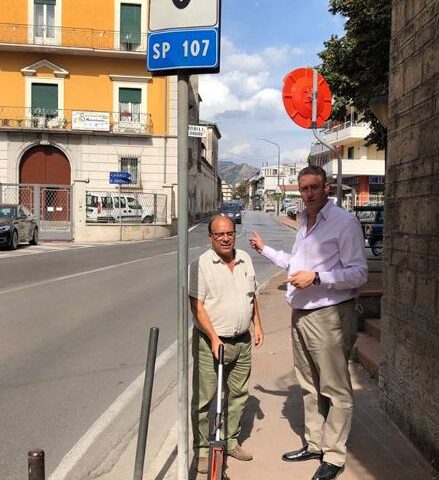 ROCCAPIEMONTE, LAVORI DI RIQUALIFICAZIONE STRADA PROVINCIALE 107 – VIA DELLA LIBERTA’