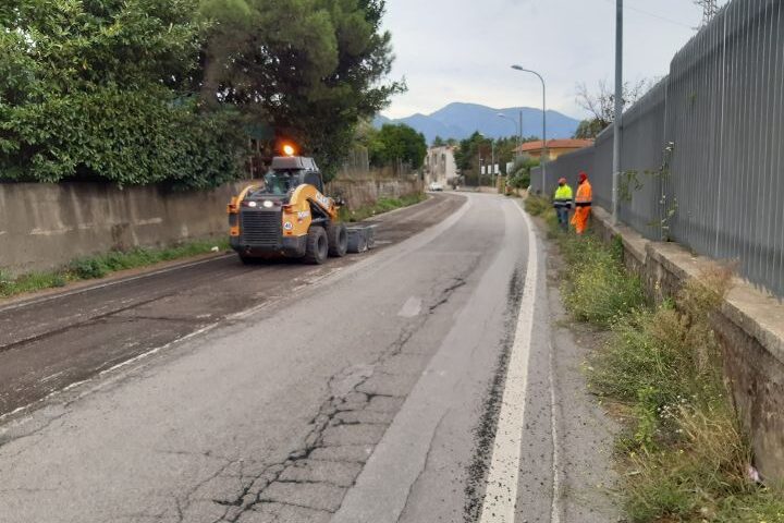 Sinergia tra Comune di Nocera Inferiore e Provincia, proseguono i lavori di riqualificazione sulle strade provinciali cittadine