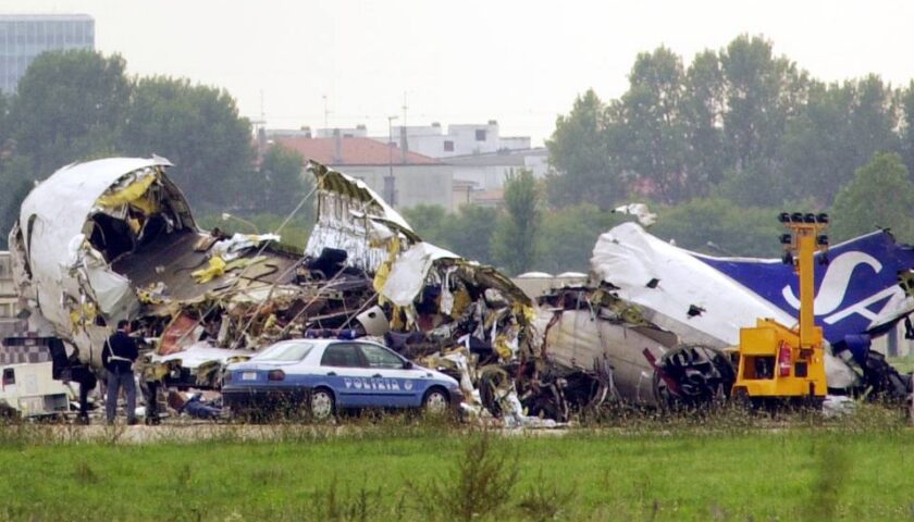 L’8 ottobre di 20 anni fa lo strage di Linate con 118 morti