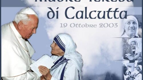 Il 19 ottobre 2003 Giovanni Paolo II rese beata Madre Teresa di Calcutta Il 19 ottobre 2003 Giovanni Paolo II rese beata Madre Teresa di Calcutta