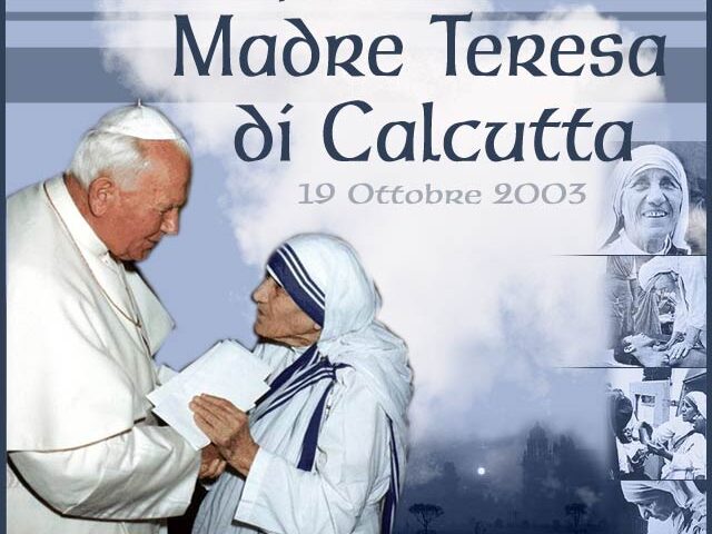 Il 19 ottobre di 18 anni fa Madre Teresa di Calcutta divenne Beata con Giovanni Paolo II