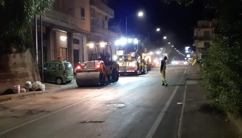 A Roccapiemonte proseguono I lavori di messa in sicurezza della Sp107