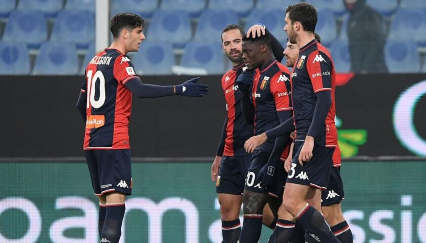 La Salernitana perde di misura a Genova ed esce dalla Coppa Italia