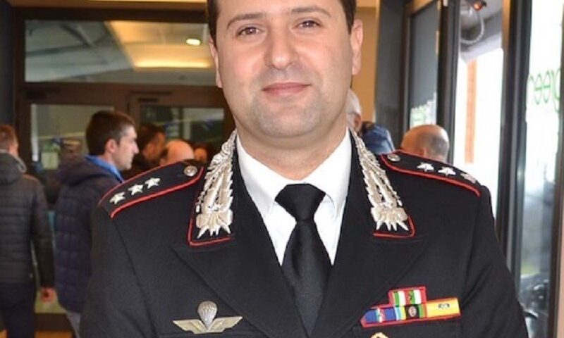 Paolo Cristinziano al comando della Compagnia Carabinieri di Salerno