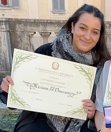 ANCHE LA CAVESE MIRIAM EL OUAZANI ALFIERE DELLA REPUBBLICA
