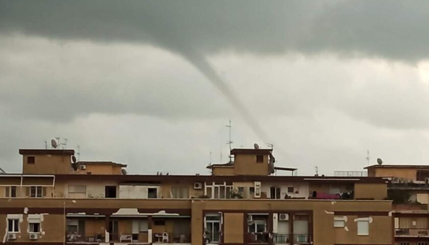 Salerno, tromba d’aria a Torrione