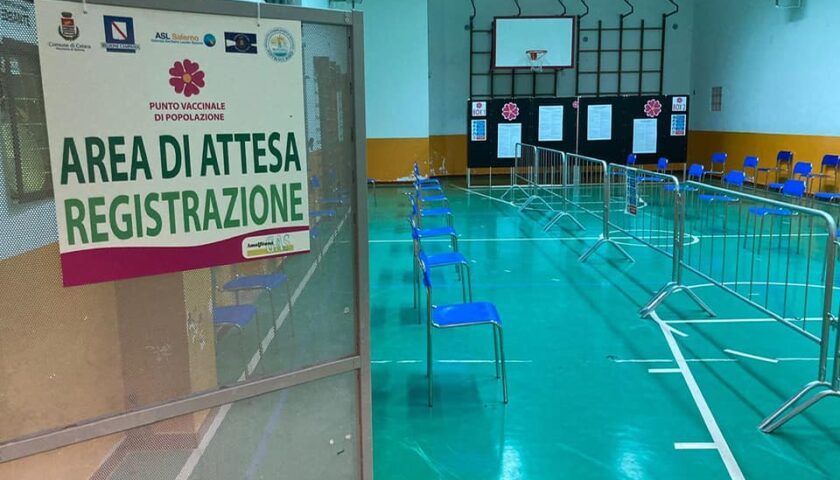 Centro vaccinale di Cetara: in una giornata somministrate 517 terze dosi