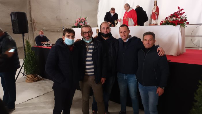 OMAGGIO A SANTA BARBARA NEL CANTIERE DI PORTA OVEST A SALERNO, LA FILCA CISL AL FIANCO DEI LAVORATORI