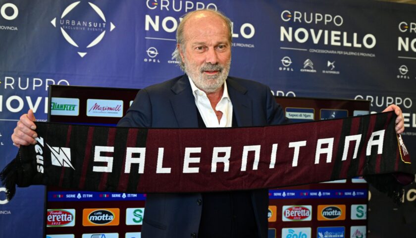 SALERNITANA, SABATINI: “SALERNO RAPPRESENTA LA MIA RIPARTENZA. QUI C’È UNA CITTÀ INTERA CHE SI VUOLE SALVARE”