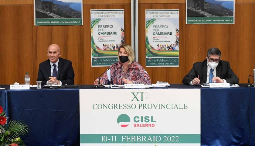 Partito oggi l’undicesimo congresso provinciale della Cisl Salerno