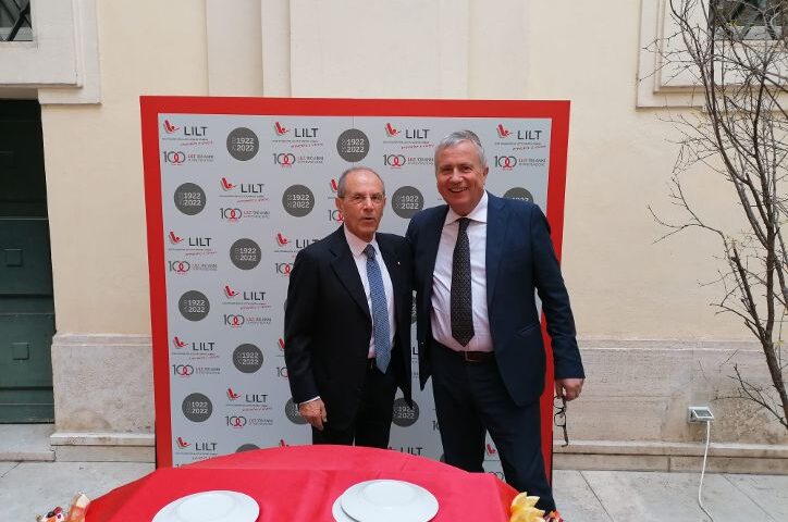 FONDAZIONE VASSALLO: A DARIO VASSALLO IL PREMIO DELLA LILT IN OCCASIONE DELLE CELEBRAZIONI PER I 100 ANNI DI LOTTA CONTRO I TUMORI