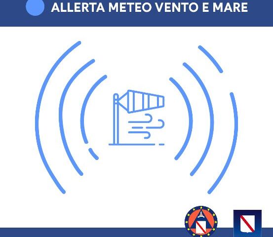 Protezione Civile Regione Campania: prosegue allerta meteo per venti forti e mare agitato